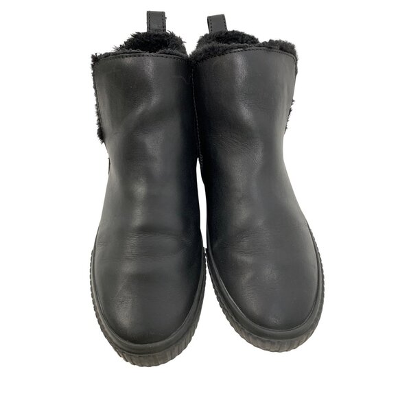 Timberland Skyla Bay Womens Leather Ankle Boots Size 8 Black Fleece U10662 - Picture 3 of 13